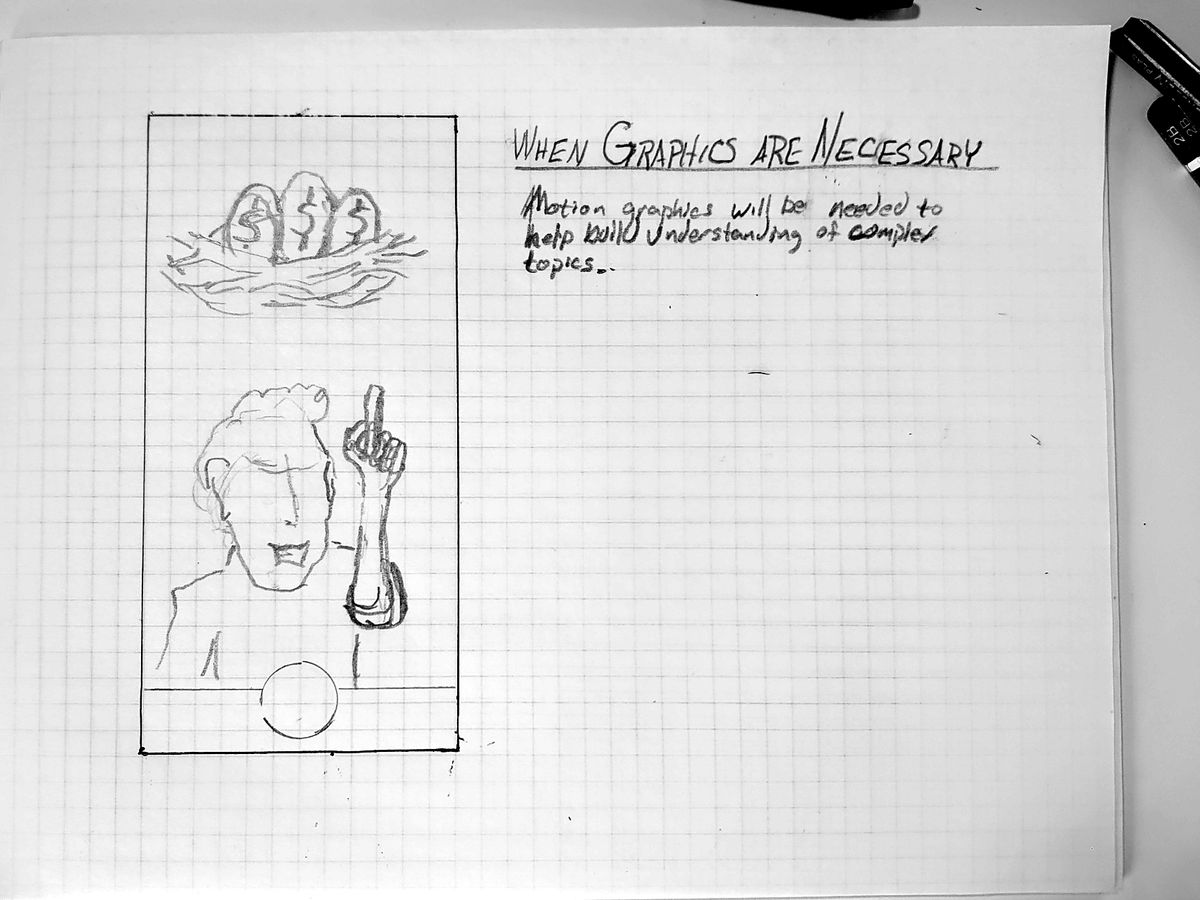 Pencil sketch of a phone screen with an actor pointing up to a graphic of money in a nest